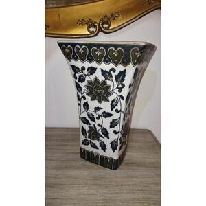 Vintage Art Nouveau Pottery Vase Chinese Cizhou style